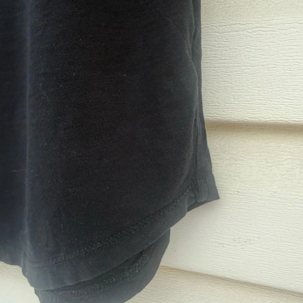 Madewell 100% Cotton Black Short Sleeved Tee Oval Hem Size Small